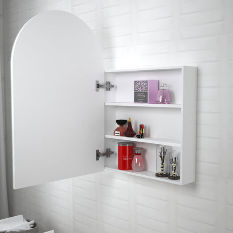 ARCHIE White Shaving Cabinet 900mm with Optional LED