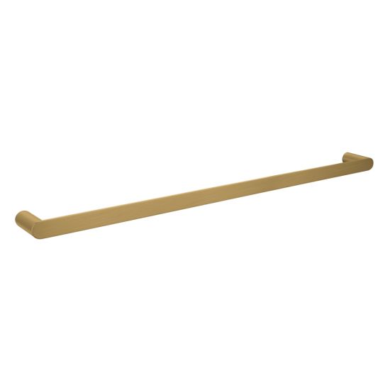 Bellino Solid Brass Single Towel Rail 800mm - Brushed Brass