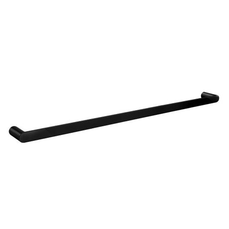 Bellino Solid Brass Single Towel Rail 800mm - High Gloss Black