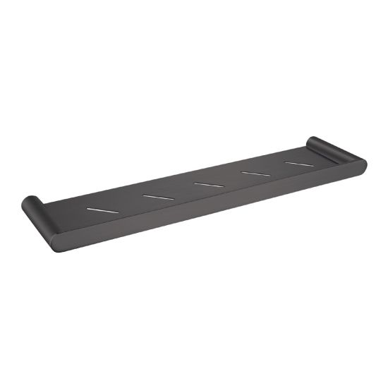 Bellino Towel Shelf - Brushed Gun Metal