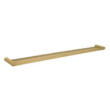 Bellino Solid Brass Double Towel Rail 800mm - Brushed Brass