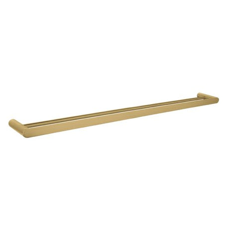 Bellino Solid Brass Double Towel Rail 800mm - Brushed Brass