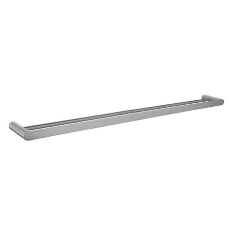Bellino Solid Brass Double Towel Rail 800mm - Brushed Nickel