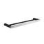 Bellino Solid Brass Double Towel Rail 600mm - Black & Chrome