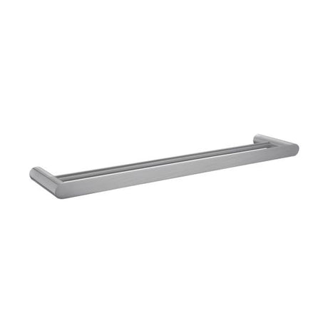 Bellino Solid Brass Double Towel Rail 600mm - Brushed Nickel