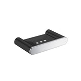 Bellino Soap Dish - Black & Chrome
