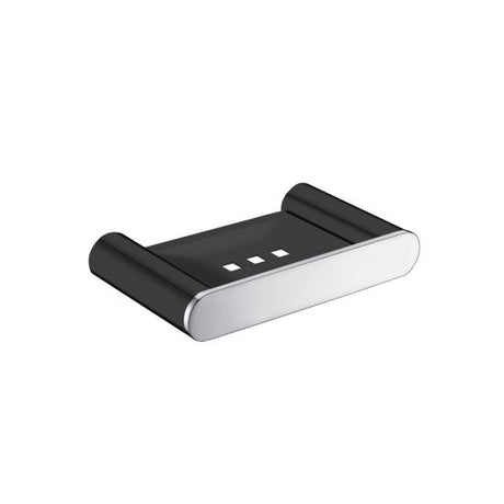 Bellino Soap Dish - Black & Chrome