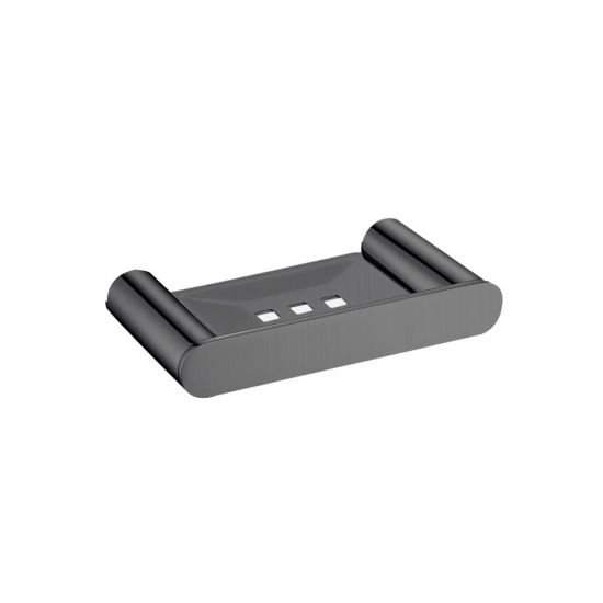 Bellino Soap Dish - Brushed Gun Metal