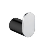 BELLINO Round Robe Hook - Black & Chrome