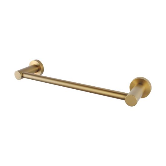 Pentro Single Bar Towel Ring - Brushed Gold