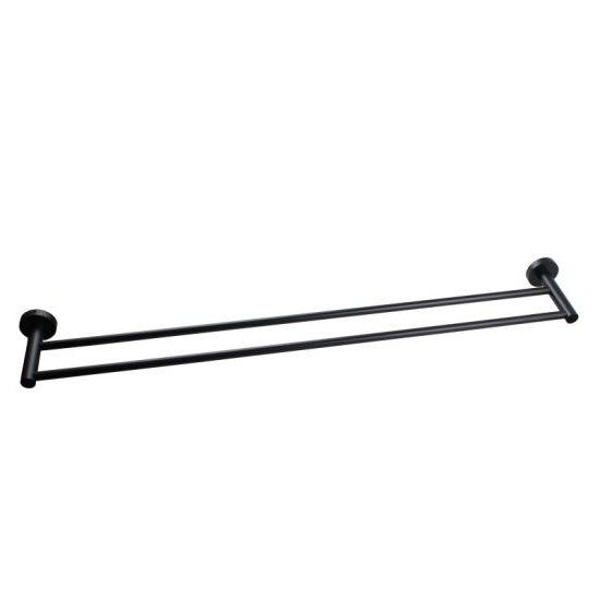 Pentro Double Towel Rail 790mm - Black