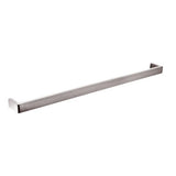 Cavallo AR71-8 Square Single Towel Rail 800mm - Brushed Nickel