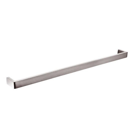 Cavallo AR71-8 Square Single Towel Rail 800mm - Brushed Nickel