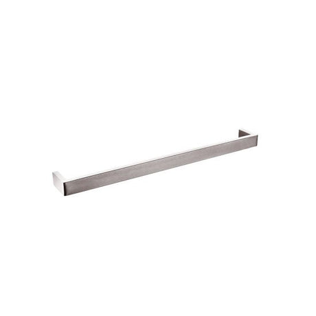 Cavallo AR71 Square Single Towel Rail 600mm - Brushed Nickel