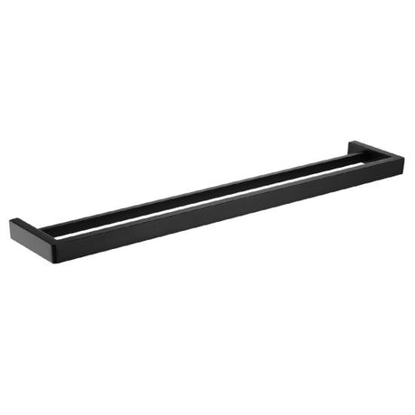 Cavallo AR72-8 Square Double Towel Rail 800mm - Black