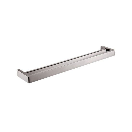 Cavallo AR72 Square Double Towel Rail 600mm - Brushed Nickel