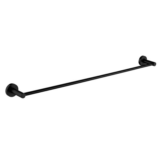 Pentro Single Towel Rail 800mm - Black