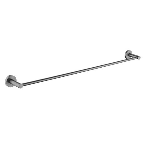 Pentro Single Towel Rail 800mm - Brushed Gun Metal