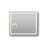 ART LED Rectangle Frameless Mirror 900x750mm with Magnifier and Bluetooth