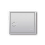 ART LED Rectangle Frameless Mirror 900x750mm with Magnifier and Bluetooth