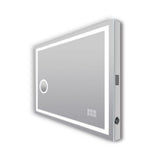 ART LED Rectangle Frameless Mirror 900x750mm with Magnifier and Bluetooth