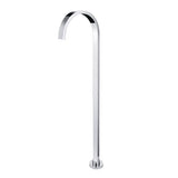 Cavallo Square Stainless Steel Freestanding Bath Spout - Chrome