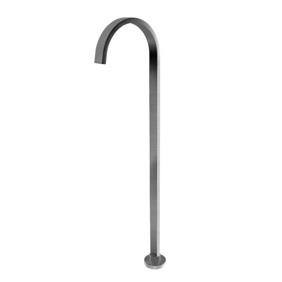 Cavallo Square Stainless Steel Freestanding Bath Spout - Brushed Nickel