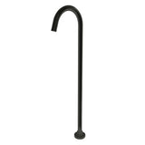 Pentro Round Stainless Steel Freestanding Bath Spout - Black