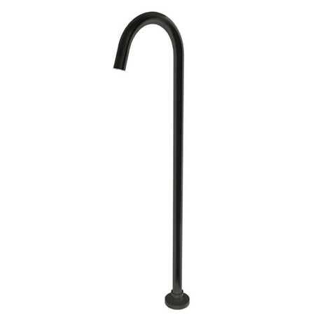 Pentro Round Stainless Steel Freestanding Bath Spout - Black