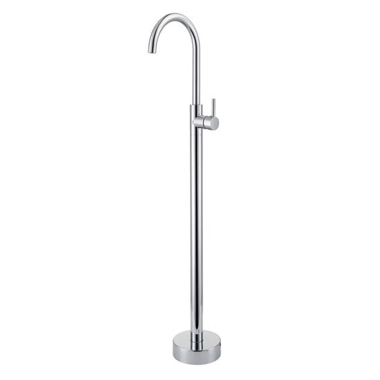 Pentro Round Solid Brass Freestanding Mixer - Chrome