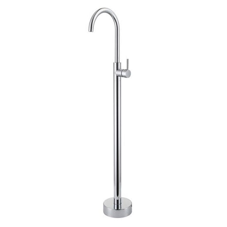 Pentro Round Solid Brass Freestanding Mixer - Chrome