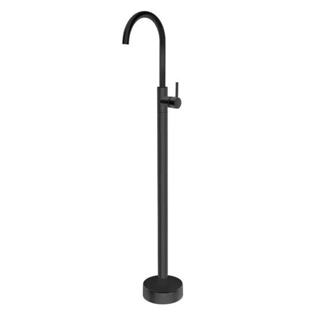 Pentro Round Solid Brass Freestanding Mixer - Black