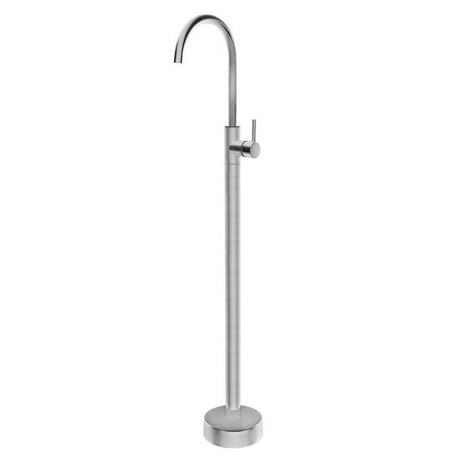 Pentro Round Solid Brass Freestanding Mixer - Brushed Nickel