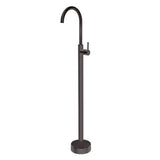 Pentro Round Solid Brass Freestanding Mixer - Brushed Gun Metal
