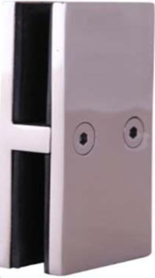 Glass Clamp - 180 ° Glass to Glass 50mm Wide