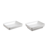 Logan Semi Recess Soft White Basin (Rectangle: 500x370x140mm)