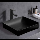 Stella Soft Matt Black Basin (Square: 370x370x140)