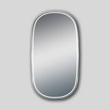 AQUA Dressing Front-Lit LED Oval Frameless Mirror 1200x650mm
