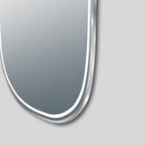 AQUA Dressing Front-Lit LED Oval Frameless Mirror 1200x650mm