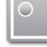 ART LED Rectangle Frameless Mirror 900x750mm with Magnifier and Bluetooth
