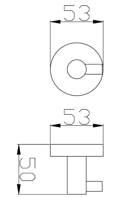 RONDO Black Robe Hook