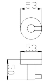 RONDO Black Robe Hook