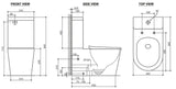 FEANZA Tornado White Toilet Suite