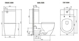 DELUSO Rimless Toilet Suite