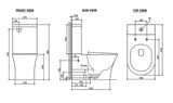 NEWPORT Rimless Toilet Suite
