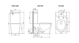 OASIS Rimless Toilet Suite (Gloss White)