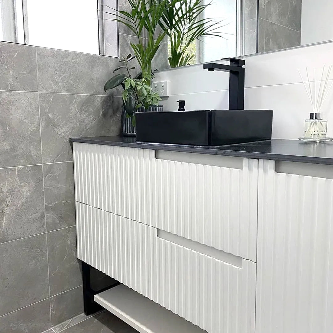 Vanity NOOSA Wall Hung 1200mm Satin White