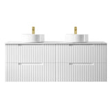 Vanity NOOSA Wall Hung 1500mm Satin White