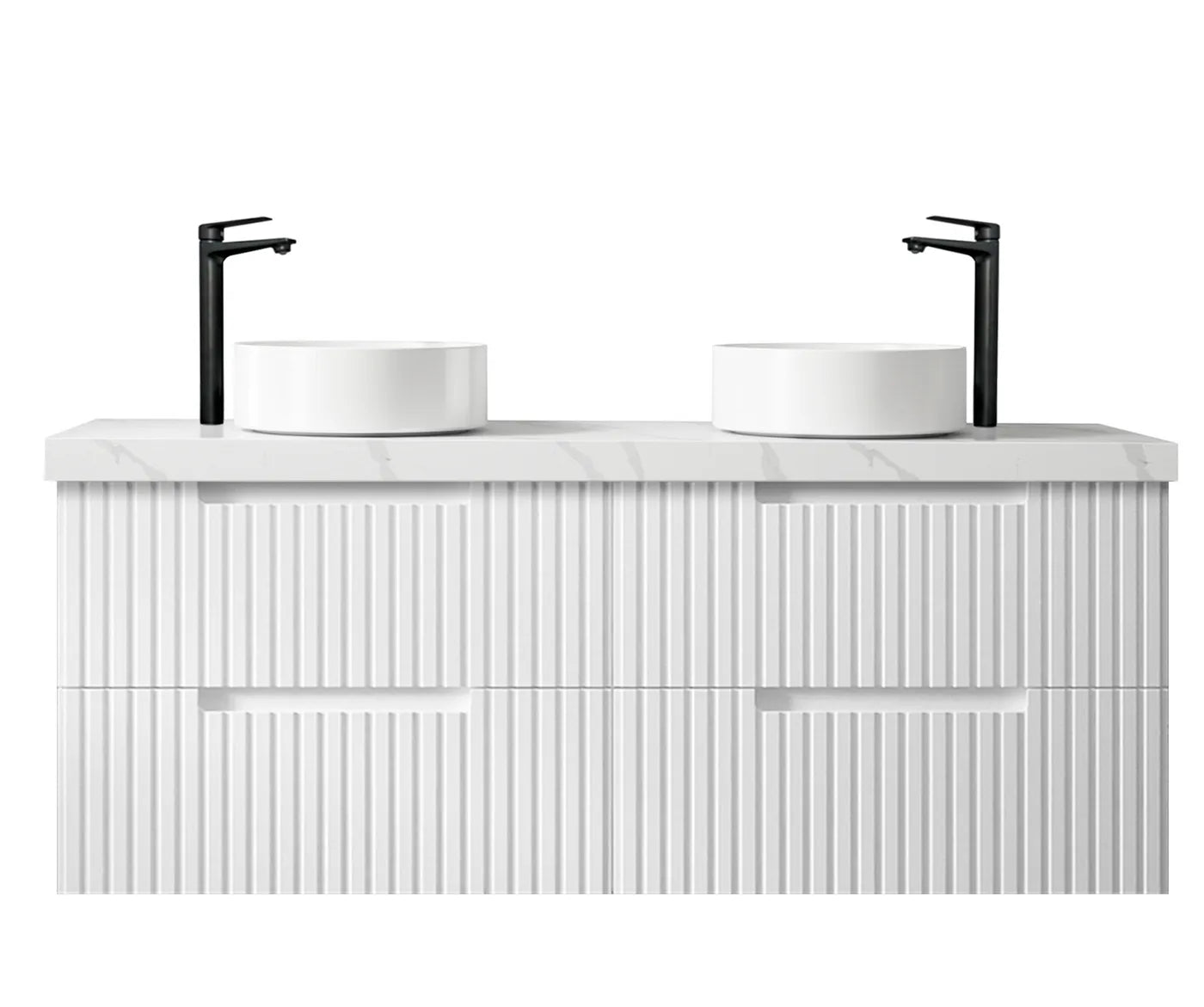 Vanity NOOSA Wall Hung 1500mm Satin White