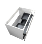 Noosa Fluted Wall Hung Vanity 750mm Satin White